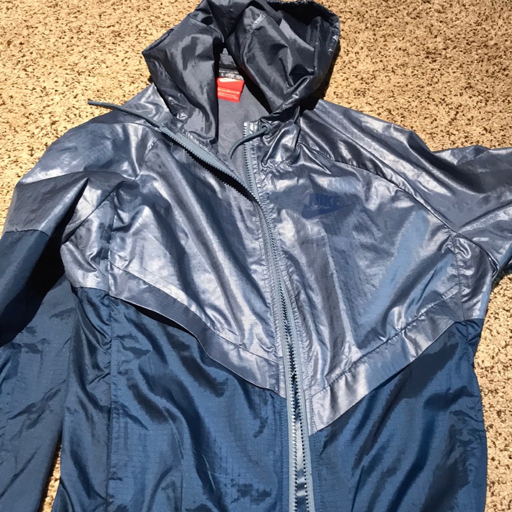 Blue windbreaker